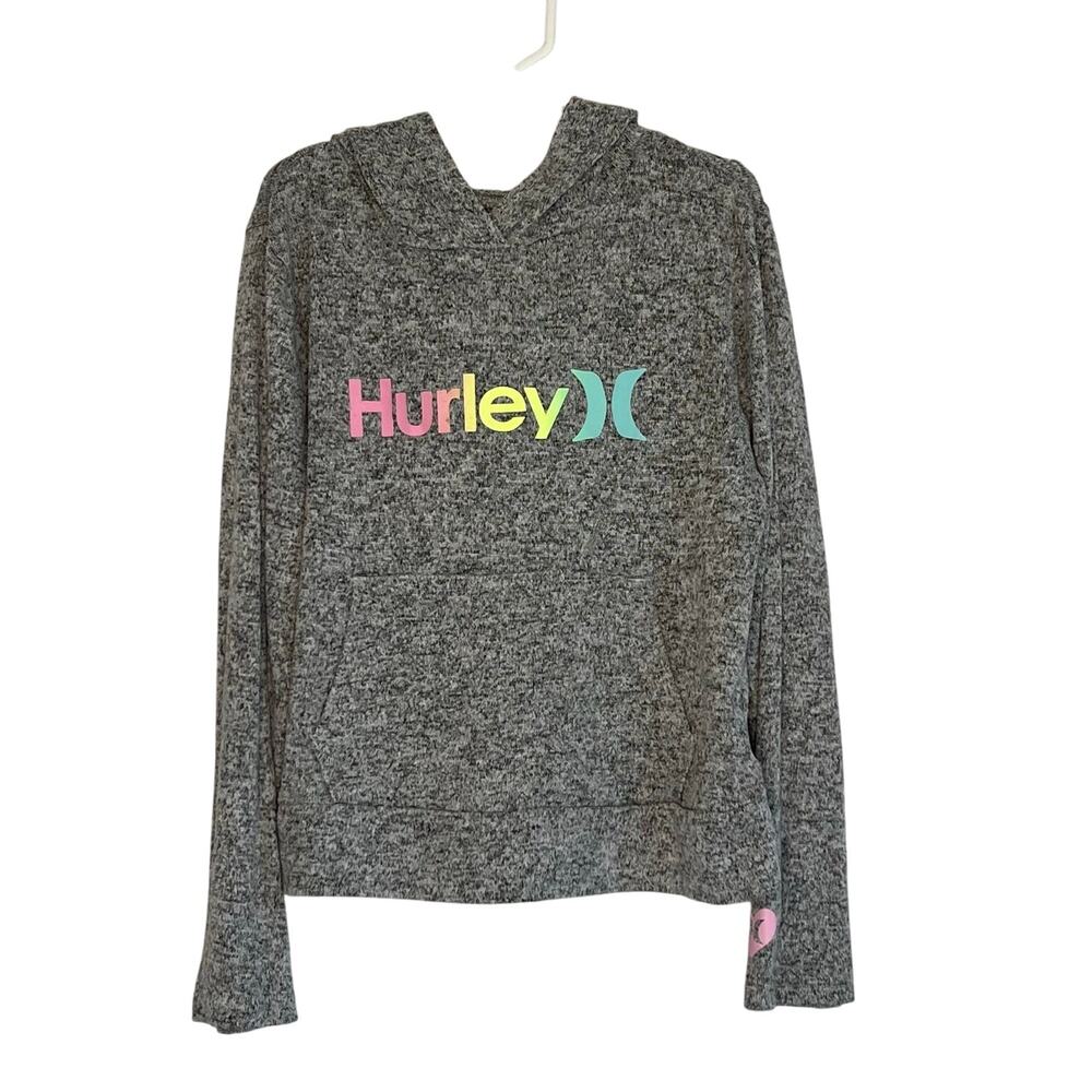 Girls' Hurley soft & light Hacci knit pullover hoodie Size Small (7)